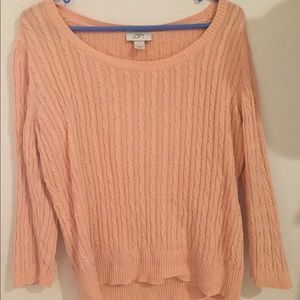 PEACH/PINK LOFT SWEATER